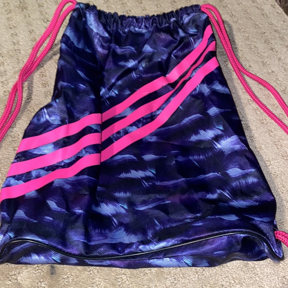 Gently Used Adidas Draw String Backpack - image 2